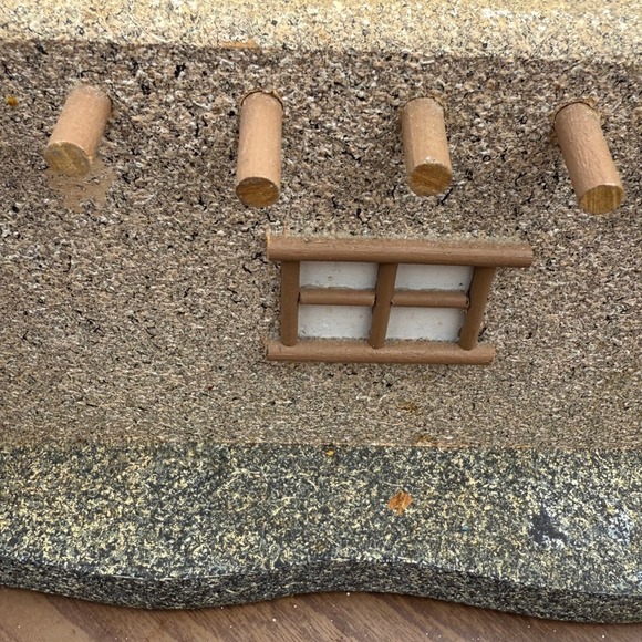 Vintage Tissue Box Stone House Diorama Display Shelf Decor Cottagecore - Picture 4 of 10